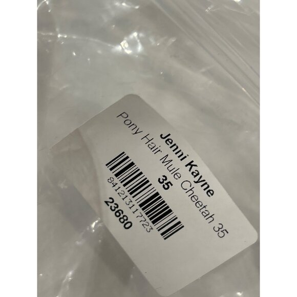 JENNI KAYNE Pony Calf Hair Mule Cheetah Size 35 NEW - Picture 6 of 6